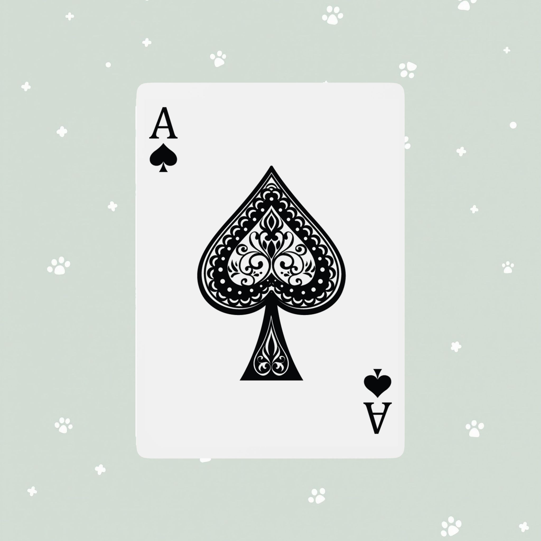 Puppy Kitten Art Playing Cards — Cat Dog Design Deck for Game Nights
