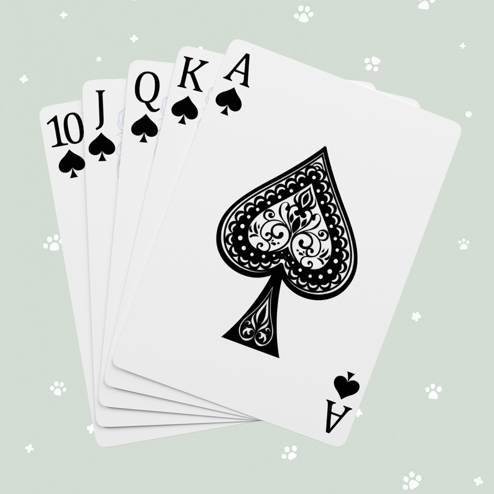 Puppy Kitten Art Playing Cards — Cat Dog Design Deck for Game Nights