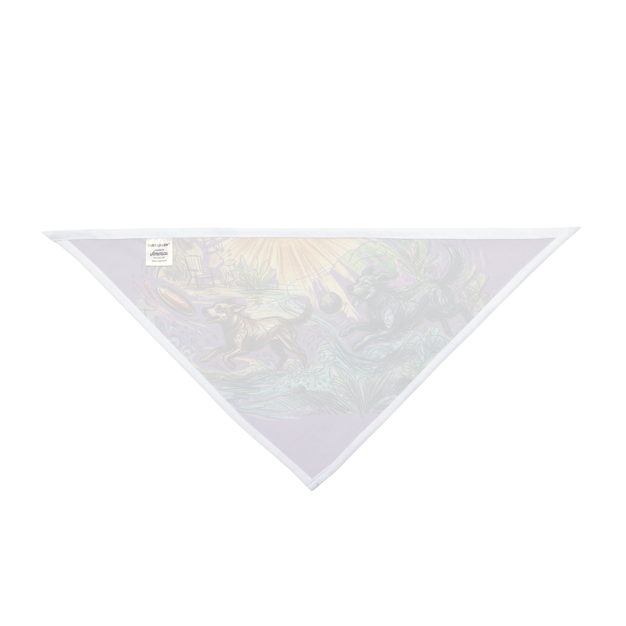 Dog Bandana — Navy & Coral Bone Pattern Pet Bandana