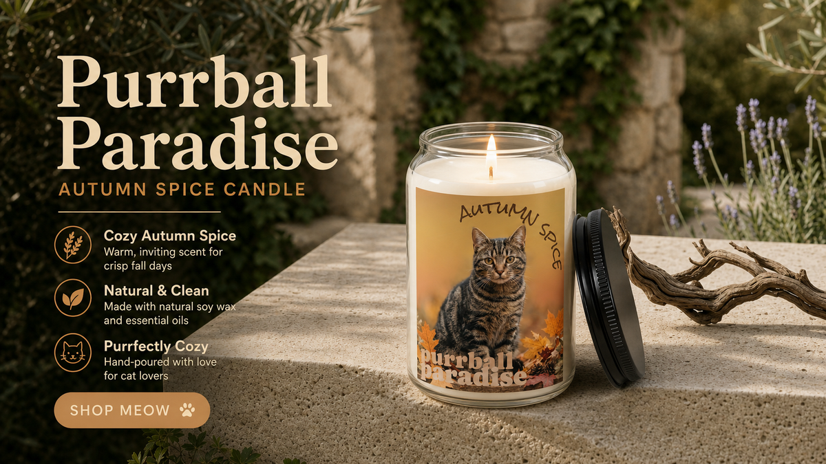Autumn Spice Soy Candle — "Suburban Paradise" Cat 13.75oz