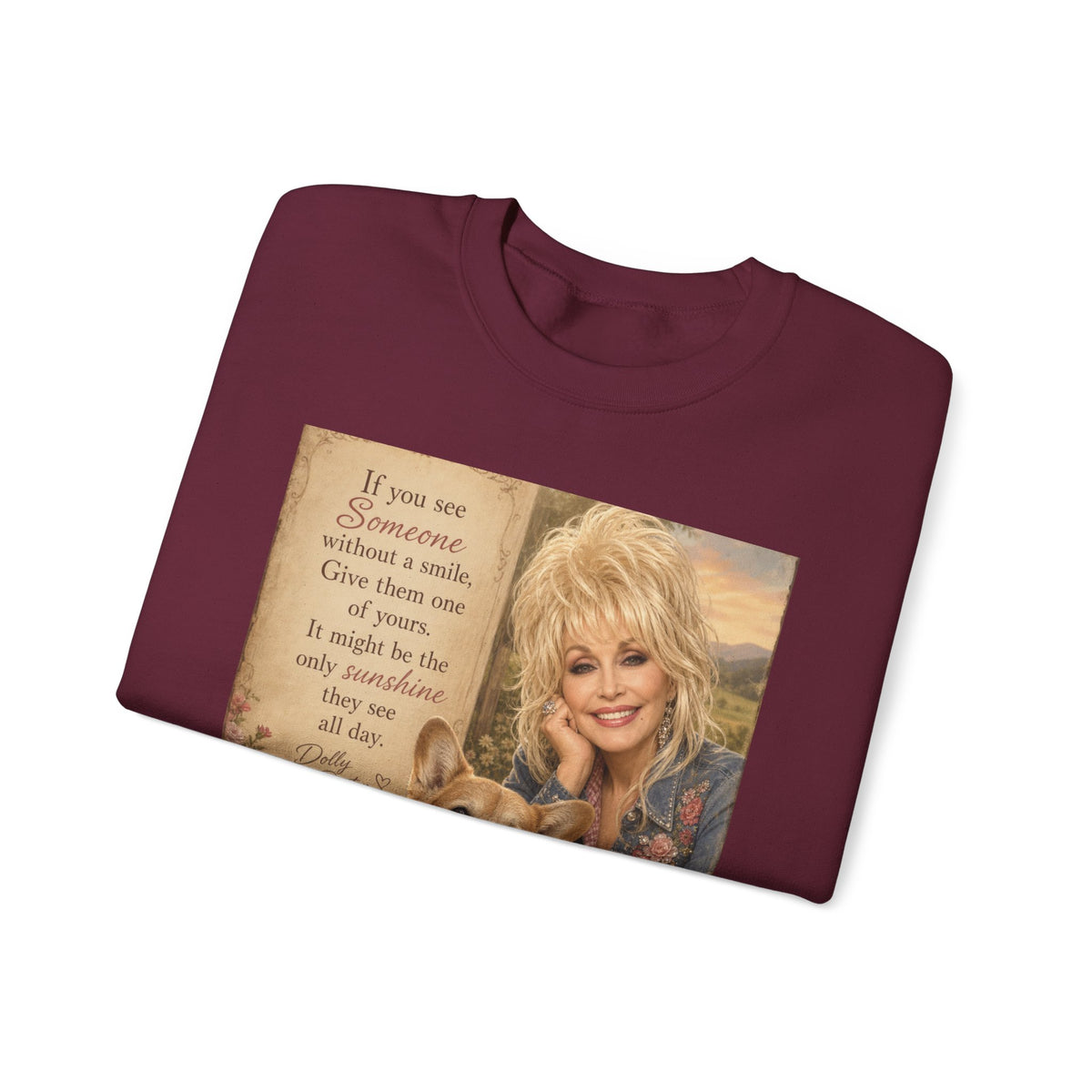 Dolly Parton Dog Quote Sweatshirt