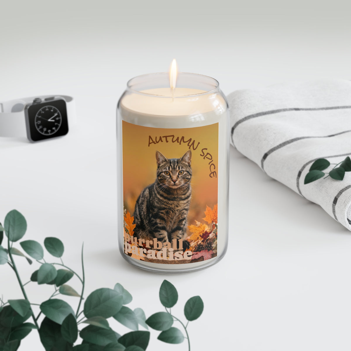 Autumn Spice Soy Candle — "Suburban Paradise" Cat 13.75oz