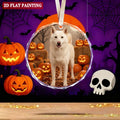 Halloween Custom 7cm Round Crystal Glass Ornament (Red Gift Box)