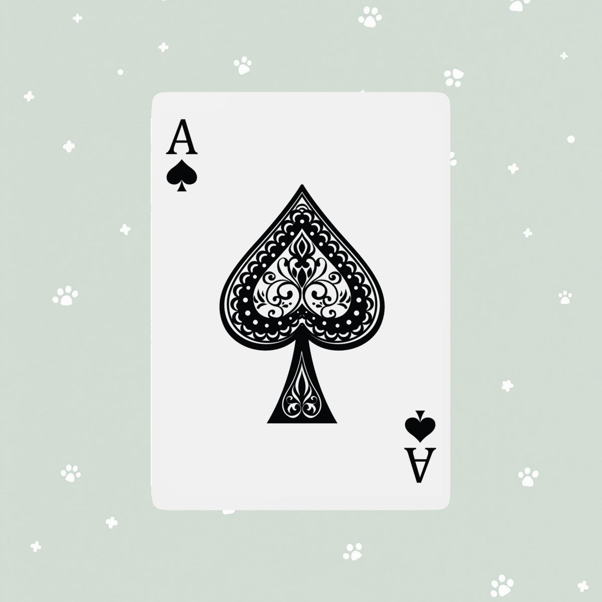 Puppy Kitten Art Playing Cards — Cat Dog Design Deck for Game Nights
