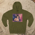 Bob Cat Sphynx Hoodie — Vintage Three-Panel Cat Print Fleece Sweatshirt