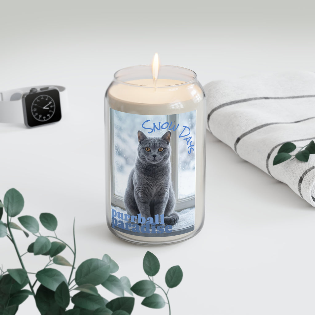 Snow Days Cat Soy Candle — 13.75 oz Scented Candle