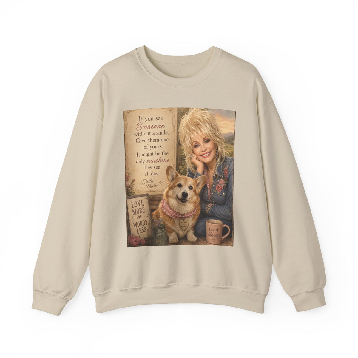 Dolly Parton Dog Quote Sweatshirt