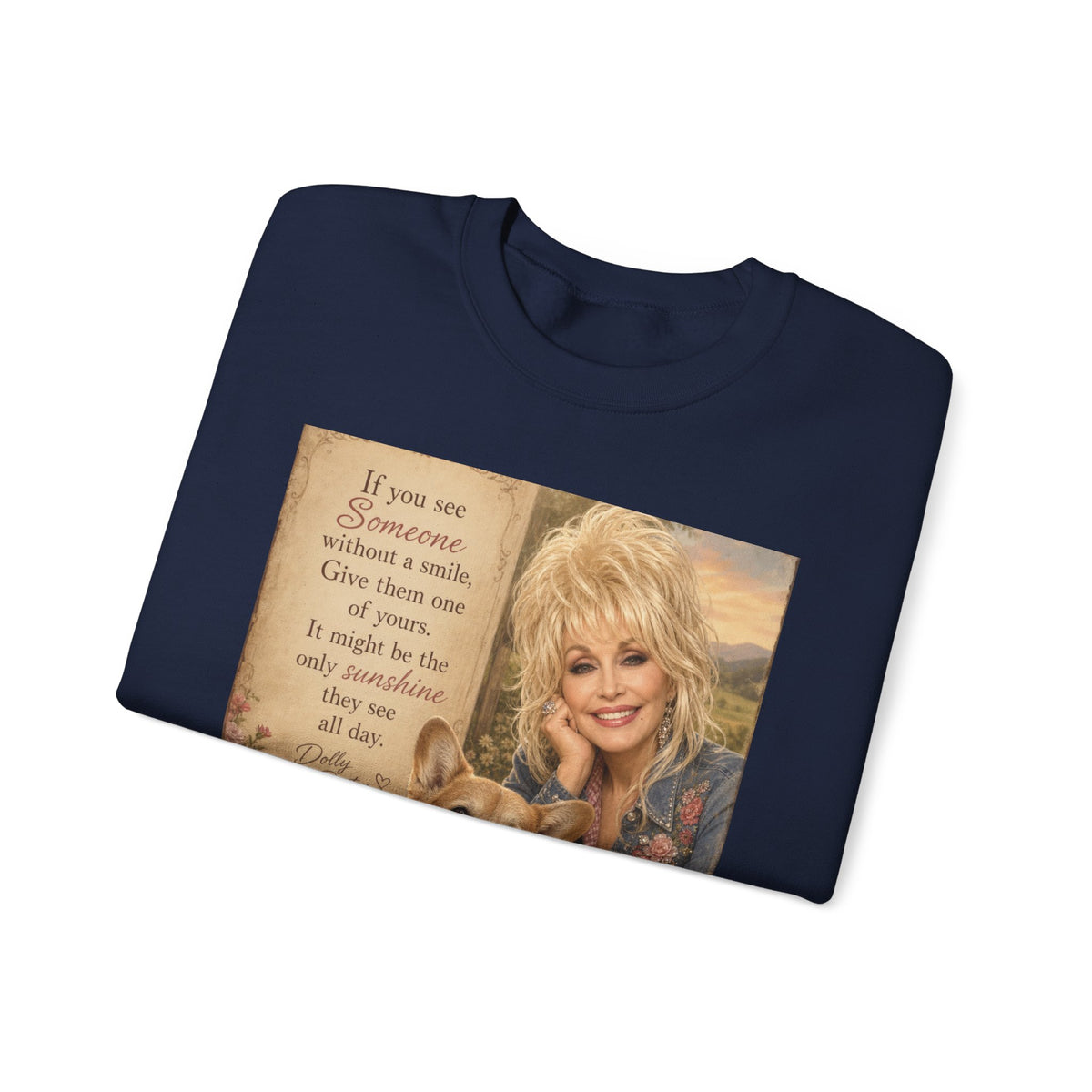 Dolly Parton Dog Quote Sweatshirt
